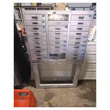 metal drawer with 2x4 base