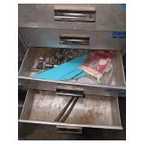 metal drawer with 2x4 base