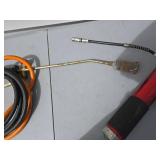 grease gun and brush torch