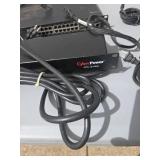 power strip and server box