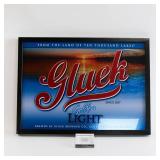 Vintage Gluek Light Beer Sign