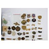 US Military Pin & Ribbon Lot - Purple Heart