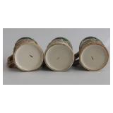 Vintage Japanese Beer Mug Lot of 3