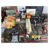 Lot of Tools - Hardware & More / Battery Charger / C-Clamps / Electrical / Wrenches / Gloves / Rope / Automotive & More
