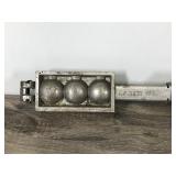 3 - Vintage Molds for Making Lead Fishing Sinkers