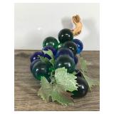 Vintage Green & Blue Acrylic Lucite Grape Cluster Leaves
