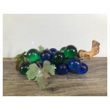 Vintage Green & Blue Acrylic Lucite Grape Cluster Leaves
