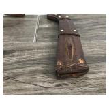 Hand Carved Gurkah Style Knife - Carved Handle & Sheath