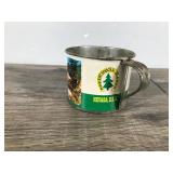 Vintage Ponderosa Ranch Lake Tahoe Souvenir Tin Cup