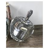 Vintage Flamex Electric Indy-A-Match Genuine Hand Cut Crystal