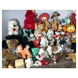Lot of Stuffed Animals & More - McDonald’s - Smurf - Beanie Babies - Garfield - Coca Cola