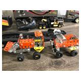 Lot of Toy Trucks - Semis / Trailers  -  Race Car - Grader & More