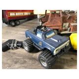 Lot of Toy Trucks - Semis / Trailers  -  Race Car - Grader & More