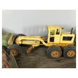 Lot of Toy Trucks - Semis / Trailers  -  Race Car - Grader & More