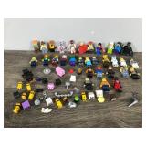 Lot of Lego Figurines and Some Lego Pieces