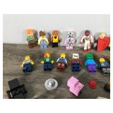 Lot of Lego Figurines and Some Lego Pieces