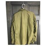 Vintage Vietnam Era Military  Pilot Zip Up Long Sleeve Shirt Fire Resistant
