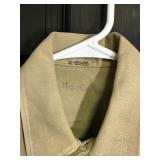 US Army Military Dress Shirt with 47th Viking Infantry Division Patch & E-6 Patch on Both Sleeves