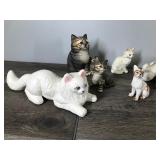 Lot of Cat Figurines - Lefton - Global Art & More