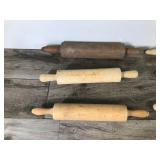 Lot of Vintage Wood Rolling Pins for Baking