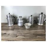 Lot of Aluminum Coffee Makers