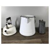 Lot of 2 Vintage Coffee Pots and 1 Newer Coffee Pot