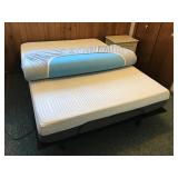 Queen Platform Electric Adjustable Bed with Remote - smoke free house