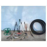 Lawn and Garden Tools with Landscaping Wrap