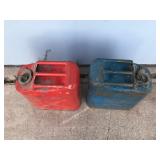 2 - Metal Military Jerry Fuel Cans