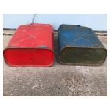 2 - Metal Military Jerry Fuel Cans