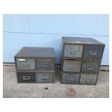 5 - 2 Drawer Metal Storage Boxes