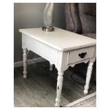 Farm House Style End Table with Drawer - Smoke free house