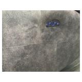 Micro Fiber Grey Dual Reclining Couch - Electric - Smoke Free House