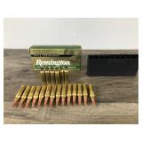 14 Rounds of 300 Remington S.A. Ultra Mag 180 Grain Core LOKT Ultra Bonded PSP Ammo  with 6 Spent Rounds