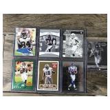 Lot of 6 Randy Moss & 1 Robert Smith Football Card
