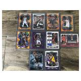 Lot of 10 Basketball Cards - Lebron James - Immanuel Quickley - Kyrie Irving and More