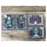 4 - 2023 Panini Rookie Football Cards - Cam Smith - Jonathan Mingo -,Devon Achane - Zay Flowers