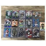Lot of 16 Football Cards - Ray Lewis - DK Metcalf - Christian Okoye and More