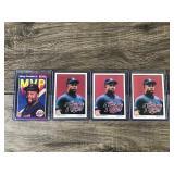 Lot of 4 Minnesota Twins Kirby Puckett Baseball Cards