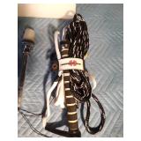 Boat items - ski rope, ceiling light, Horn, and pole boat light