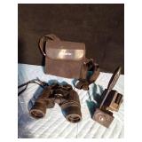 Trail-Tec binoculars and window mount for a spotting scope