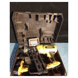 18V Finish Nailer in case with battery and nails