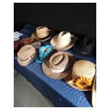 Tote of cowboy hats and others