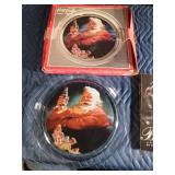 Coca-Cola metal tray, Coca-Cola glass platter and a Book about Bette Davis