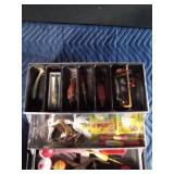Vintage tackle box of tackle