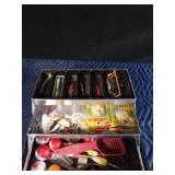 Vintage tackle box of tackle