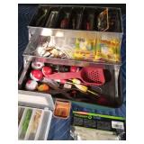 Vintage tackle box of tackle