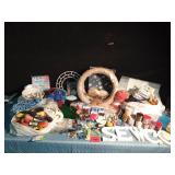 Smoke free tote of craft and sewing supplies