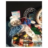 Smoke free tote of craft and sewing supplies