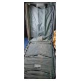 Atlantic suitcase with wheels and an Eddie Bower garment bag